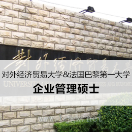 对外经济贸易大学--法国巴黎第一大学企业管理硕士